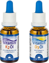 Dr. Jacob's Vitamin D3 Öl und Vitamin K2 Öl Tropfen Vegan für Kinder – Bild 1 von 1