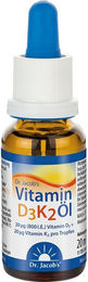 Dr. Jacob's Vitamin D3K2 Öl mit 800 IE Vitamin D3 und 20 mcg K2, 640 Tropfen, vegetarisch – Bild 1 von 2