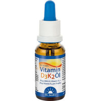 Produktbild von Dr. Jacob's Vitamin D3K2 Öl mit 800 IE Vitamin D3 und 20 mcg K2, 640 Tropfen, vegetarisch