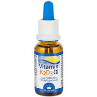 Produktbild von Dr. Jacob's Vitamin K2D3 Öl mit 1000 IE Vitamin D3 und 50 mcg Vitamin K2, 20 ml Tropfen, vegetarisch