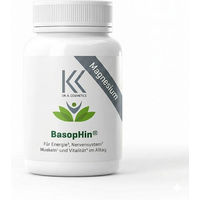 Produktbild von Dr. K. Cosmetics BasopHin Magnesium Bisglycinat mit Vitamin B6 Kapseln vegan glutenfrei für Sportler 120 Stück