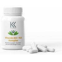Produktbild von Dr. K. Cosmetics Vitamin D3 + K2 Komplex 2000 IE Kapseln