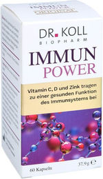 Dr. Koll Immun Power Vitamin C, Vitamin D und Zink Kapseln vegan 60 Stück – Bild 1 von 2