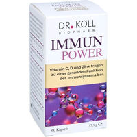 Produktbild von Dr. Koll Immun Power Vitamin C, Vitamin D und Zink Kapseln vegan 60 Stück