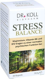 Dr. Koll Stress Balance B-Komplex mit Vitamin B6, B12 und Magnesium vegan Kapseln 60 Stück – Bild 1 von 2