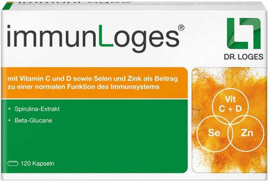 Dr. Loges immunLoges Kapseln mit Vitamin C, Vitamin D, Zink und Selen, 120 Stück – Bild 1 von 3