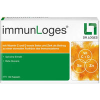 Produktbild von Dr. Loges immunLoges Kapseln mit Vitamin C, Vitamin D, Zink und Selen, 120 Stück