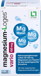Dr. Loges Magnesium-Loges vario 100 mg Kapseln, 120 Stück, laktosefrei – Bild 1 von 1