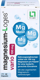 Dr. Loges Magnesium-Loges vario 100 mg Kapseln, 60 Stück, laktosefrei – Bild 1 von 1