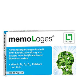 Dr. Loges MemoLoges Kapseln zur Unterstützung von Gedächtnis und Konzentration 60 Kapseln – Bild 1 von 1