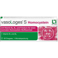 Produktbild von Dr. Loges vasoLoges S Homocystein B-Komplex Tabletten für Senioren 30 Stück
