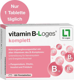 Dr. Loges vitamin B-Komplex Tabletten 120 Stück – Bild 1 von 1