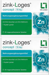 Dr. Loges zink-Loges concept Zink Tabletten 15 mg 30 Stück – Bild 1 von 1