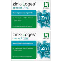 Produktbild von Dr. Loges zink-Loges concept Zink Tabletten 15 mg 30 Stück