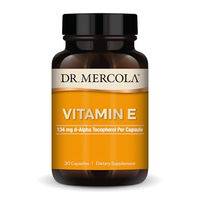 Produktbild von Dr. Mercola Vitamin E Kapseln glutenfrei und ohne Zusatzstoffe 30 Stück