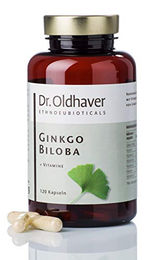 Dr. Oldhaver Ginkgo Biloba Kapseln mit Vitaminen, glutenfrei und laktosefrei, 120 Kapseln – Bild 1 von 3