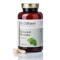 Produktbild von Dr. Oldhaver Ginkgo Biloba Kapseln mit Vitaminen, glutenfrei und laktosefrei, 120 Kapseln