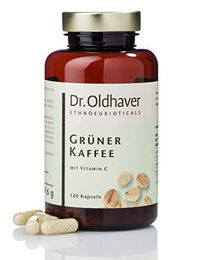 Dr. Oldhaver Grüner Kaffee Kapseln mit Vitamin C vegan glutenfrei laktosefrei 120 Stück – Bild 1 von 2
