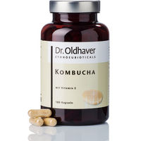 Produktbild von Dr. Oldhaver Kombucha mit Vitamin E Kapseln laktosefrei und glutenfrei 180 Stück