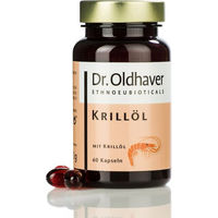 Produktbild von Dr. Oldhaver Krillöl Kapseln laktosefrei und glutenfrei ohne Zusatzstoffe