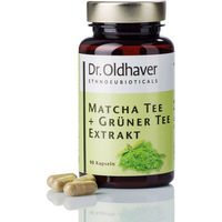 Produktbild von Dr. Oldhaver Matcha Tee und Grüner Tee Extrakt Kapseln