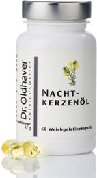 Dr. Oldhaver Nachtkerzenöl Kapseln glutenfrei laktosefrei zuckerfrei ohne Zusatzstoffe 60 Stück – Bild 1 von 1