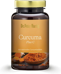 Dr. Peter Hartig Curcuma Plus C Kapseln, 90 Stück, vegan, laktosefrei, glutenfrei – Bild 1 von 4