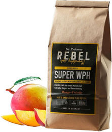 Dr. Priemer Rebel for Happiness Super-WPH Bio Whey Protein Hydrolysat Pulver Mango-Frische – Bild 1 von 2