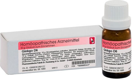 Dr. Reckeweg Ginkgo D6 Globuli 10 g – Bild 1 von 1