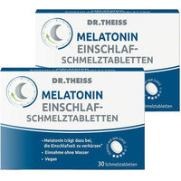 Produktbild von Dr. Theiss Melatonin Lutschtabletten vegan laktosefrei und zuckerfrei 60 Stück