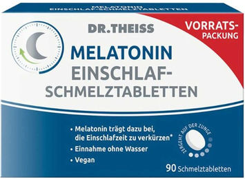 Dr. Theiss Melatonin Lutschtabletten vegan zuckerfrei laktosefrei 90 Stück – Bild 1 von 6