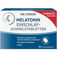 Produktbild von Dr. Theiss Melatonin Lutschtabletten vegan zuckerfrei laktosefrei 90 Stück