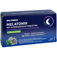 Produktbild von Dr. Theiss Melatonin Tabletten vegan und laktosefrei 60 Stück