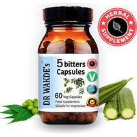 Produktbild von DR WAKDE'S 5 Bitters Pancha-tikta Kräuter-Komplex Kapseln Vegan 60 Stück