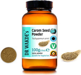 DR WAKDE'S Ajwain Carom Samen Pulver 100 g Vegan – Bild 1 von 2