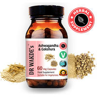 Produktbild von DR WAKDE'S Ashwagandha & Gokshura Kapseln Vegan 60 Kapseln