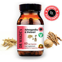 Produktbild von DR WAKDE'S Ashwagandha & Shatavari Kapseln Vegan 60 Stück
