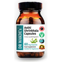 Produktbild von DR WAKDE'S Asthi Shrinkhala Kapseln mit Cissus quadrangularis, 60 vegane Kapseln, Ayurveda-Supplement