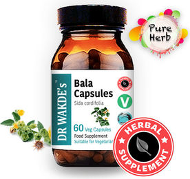 DR WAKDE'S Bala Kapseln mit Sida cordifolia, 60 vegane Kapseln, Ayurveda-Supplement ohne Zusatzstoffe – Bild 1 von 3