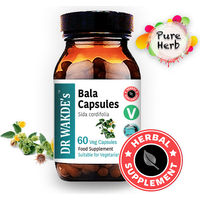 Produktbild von DR WAKDE'S Bala Kapseln mit Sida cordifolia, 60 vegane Kapseln, Ayurveda-Supplement ohne Zusatzstoffe