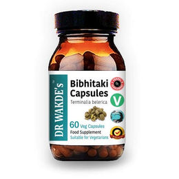 DR WAKDE'S Bibhitaki Kapseln mit Terminalia Belerica, 60 vegane Kapseln, Ayurveda-Supplement ohne Zusatzstoffe – Bild 1 von 6