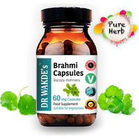 Produktbild von DR WAKDE'S Brahmi Kapseln mit Bacopa Monniera, 60 vegane Kapseln, Ayurveda-Ergänzung, ohne Zusatzstoffe