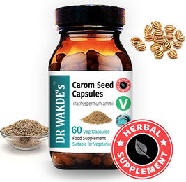 DR WAKDE'S Carom Samen Kapseln Ajwain Vegan 60 Kapseln – Bild 1 von 3