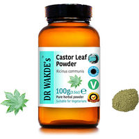 Produktbild von DR WAKDE'S Castor Blätter Pulver Ricinus communis 100 g Vegan