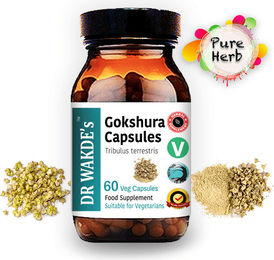 DR WAKDE'S Gokshura Kapseln mit Tribulus terrestris, 60 Kapseln, Vegan, Ohne Zusatzstoffe – Bild 1 von 7