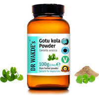 Produktbild von DR WAKDE'S Gotu Kola Pulver Centella asiatica 100 g Vegan