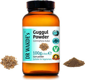 DR WAKDE'S Guggul Pulver Mukul Myrrhe Commiphora Mukul Vegan 100 g – Bild 1 von 2
