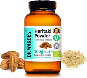 DR WAKDE'S Haritaki Pulver Terminalia chebula 100 g Vegan – Bild 1 von 5