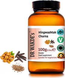 DR WAKDE'S Hingwashtak Churna Ayurvedisches Kräuter-Pulver mit Asafoetida und Gewürzen 100g vegan – Bild 1 von 3