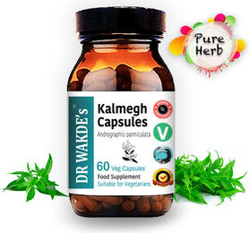DR WAKDE'S Kalmegh Kapseln mit Andrographis panniculata Ayurveda-Supplement Vegan 60 Kapseln – Bild 1 von 7
